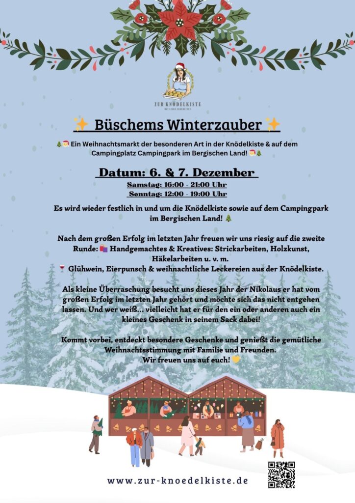 Büschems Winterzauber 6.12.2025 + 7.12. 2025 Lindlar Zur Knödelkiste